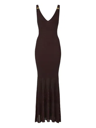 Elisabetta Franchi V-neck Dress In Black