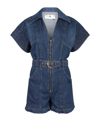 ELISABETTA FRANCHI V-NECK JUMPSUIT