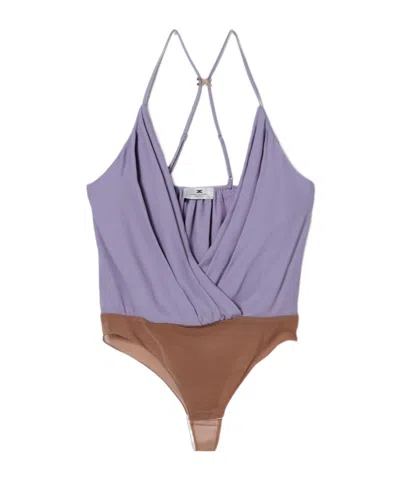 Elisabetta Franchi V-neck Jumpsuit In Multi