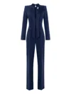 Elisabetta Franchi V-neck Long-sleeves Jumpsuit In Blue