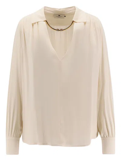 ELISABETTA FRANCHI ELISABETTA FRANCHI V-NECKED BLOUSE
