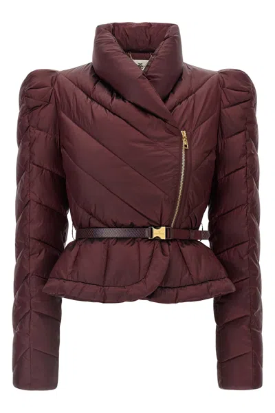 ELISABETTA FRANCHI VELA FABRIC DOWN JACKET