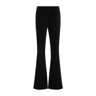 Elisabetta Franchi Velvet Skinny Pants In Black