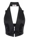 Elisabetta Franchi Halter-neck Blouse In Black