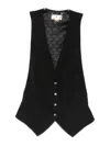 Elisabetta Franchi Button-fastening Waistcoat In Black