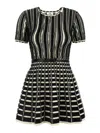 Elisabetta Franchi Viscose Dress With Micro-ruffles In White