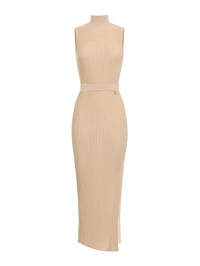 ELISABETTA FRANCHI VESTIDO LARGO - BEIS