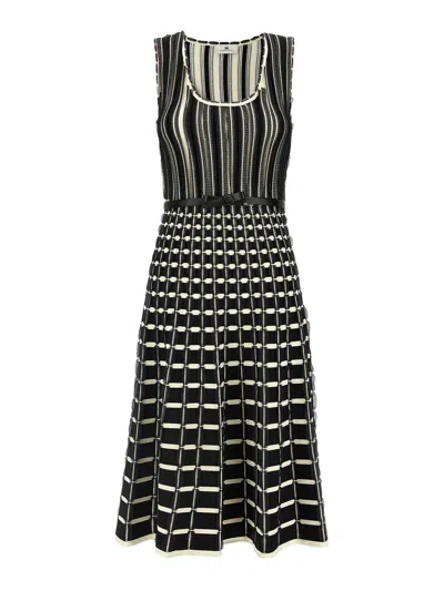 ELISABETTA FRANCHI VESTIDO LARGO - BLANCO