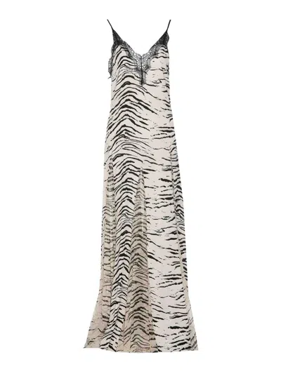 Elisabetta Franchi Animal-print Maxi Dress In Multi