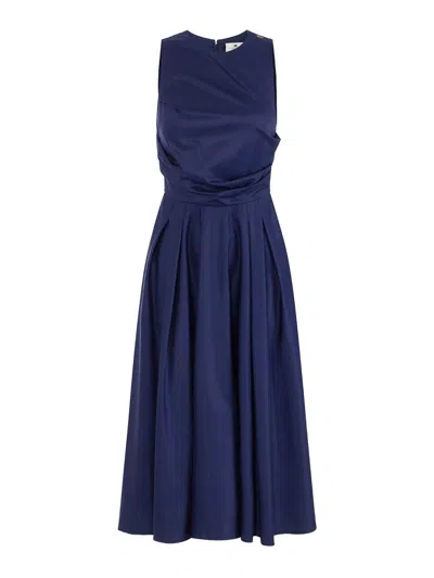 Elisabetta Franchi Midi Dress In Blue