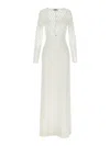 Elisabetta Franchi Knitted Dress Featuring Sheer Panels