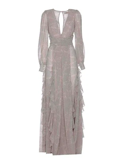 ELISABETTA FRANCHI VESTIDO MIDI - BLANCO