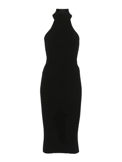 Elisabetta Franchi Knit Dress In Black