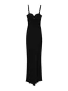 Elisabetta Franchi Thin Strap Dress In Black