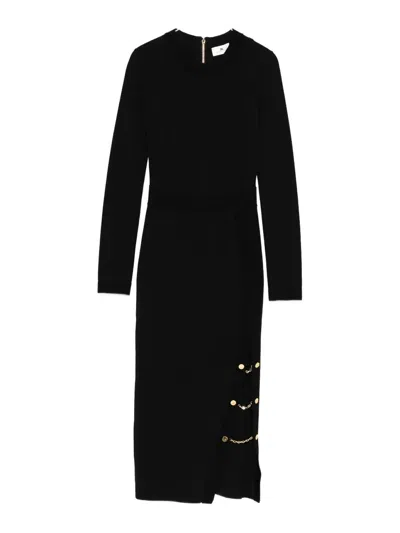 ELISABETTA FRANCHI VESTIDO MIDI - NEGRO