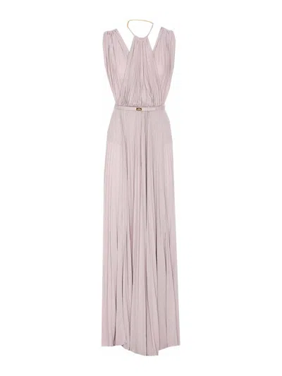 ELISABETTA FRANCHI VESTIDO MIDI - PÚRPURA
