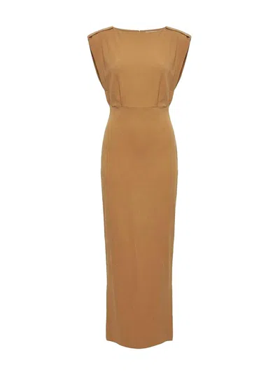 Elisabetta Franchi Vestido Midi - Beis