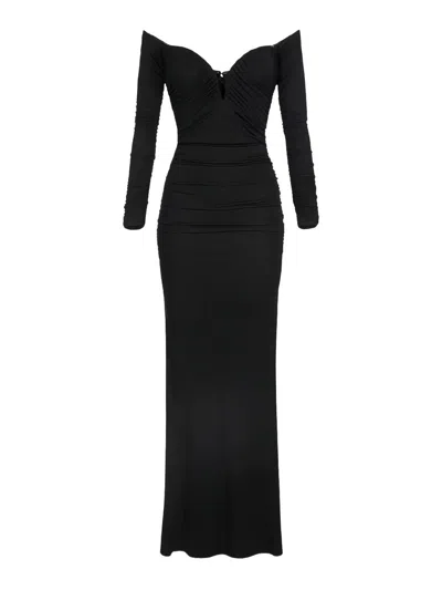 Elisabetta Franchi Vestido Midi - Negro In Black