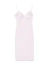Elisabetta Franchi Fitted Midi Dress In Nude & Neutrals