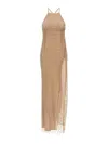 Elisabetta Franchi Red Carpet Dresses Pink In Nude & Neutrals
