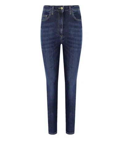 Elisabetta Franchi Vintage Blue Skinny Fit Jeans