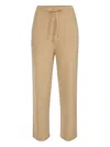 Elisabetta Franchi Virgin-wool Track Pants In Brown