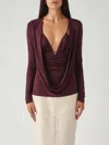 Elisabetta Franchi Viscosa Top-wear In Burgundy