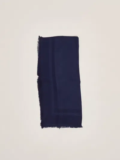 Elisabetta Franchi Viscosa/modal Scarf In Navy