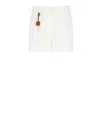 Elisabetta Franchi Viscose And Linen Bermuda Shorts