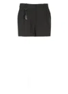 Elisabetta Franchi Linen Bermuda Shorts Belt Loops