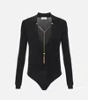 Elisabetta Franchi Chain-embellished Bodysuit In Black
