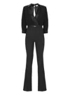 Elisabetta Franchi Horsebit Combined Jumpsuit In Black