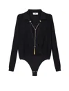 Elisabetta Franchi Viscose Blend Body In Black