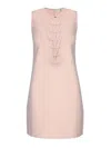 Elisabetta Franchi Abito Corto Maglia Dettaglio Fiochetti