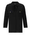 Elisabetta Franchi Black Shirt With Bow In Black