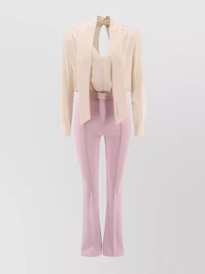 ELISABETTA FRANCHI VISCOSE JUMPSUIT TROUSERS REMOVABLE
