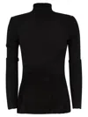 Elisabetta Franchi Black Viscose Yarn Sweater With Logo Details In Black