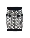 Elisabetta Franchi Logo-jacquard Mini Skirt In Multi