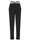 Elisabetta Franchi Viscose Pants In Black