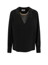 Elisabetta Franchi Black Viscose Shirt