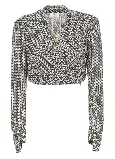 Elisabetta Franchi Viscose Shirt In Black
