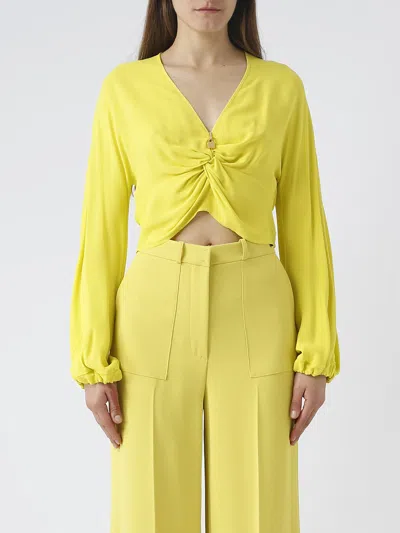 Elisabetta Franchi Viscose Shirt In Yellow