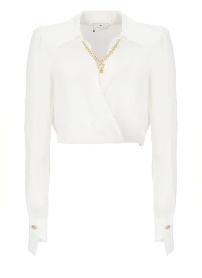 Elisabetta Franchi Viscose Shirt In White