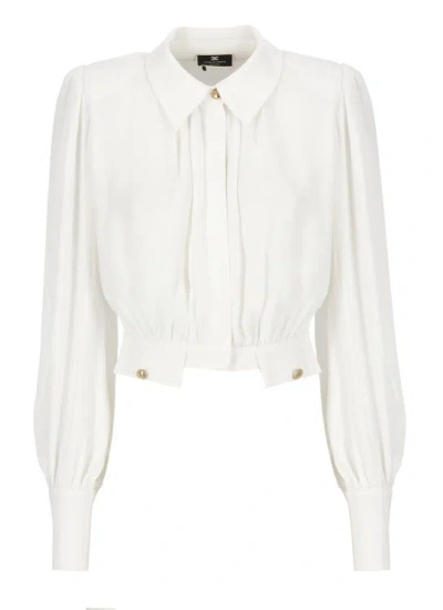 Elisabetta Franchi Viscose Shirt In White