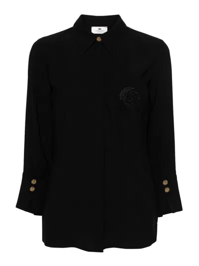 ELISABETTA FRANCHI VISCOSE SHIRT WITH POCKET