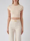 Elisabetta Franchi Viscose Skirt In Yellow