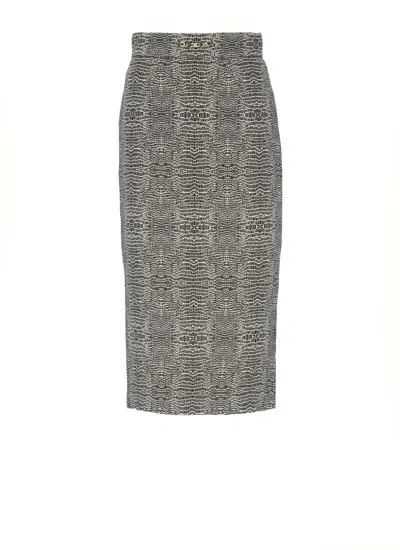 ELISABETTA FRANCHI VISCOSE SKIRT