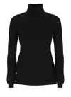 Elisabetta Franchi Roll-neck Sweater In Black