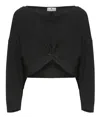 Elisabetta Franchi Black Viscose Sweater In Black