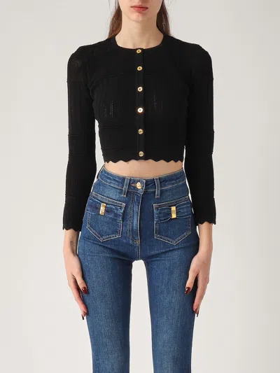 Elisabetta Franchi Viscose Top-wear In Schwarz